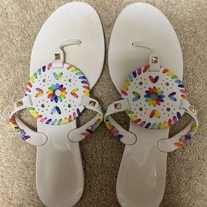 White Jelly Jack Rogers